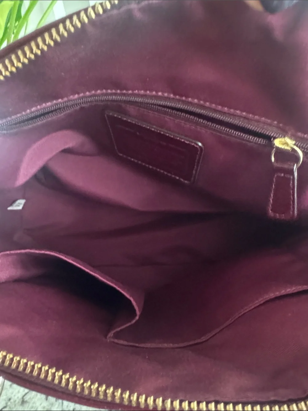 Coach Women’s Leather Dome Satchel - Wine